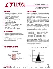 LTC6905-XXX-Series datasheet pdf Linear Technology